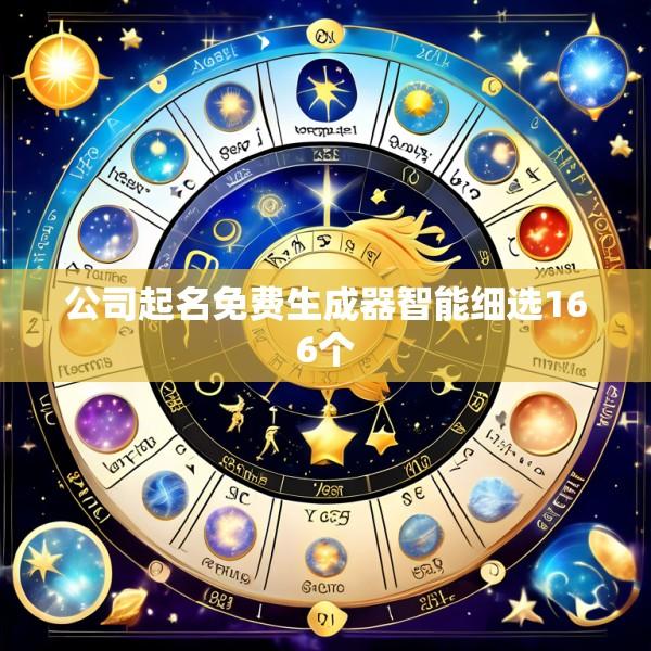 公司起名免费生成器智能细选166个