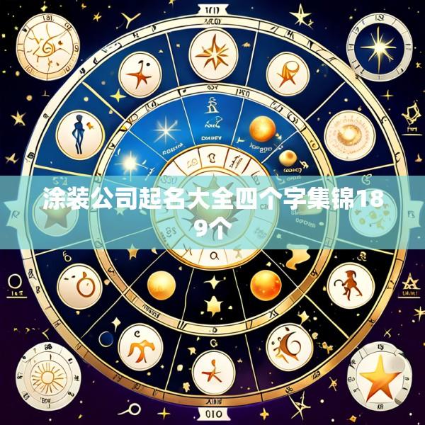 涂装公司起名大全四个字集锦189个