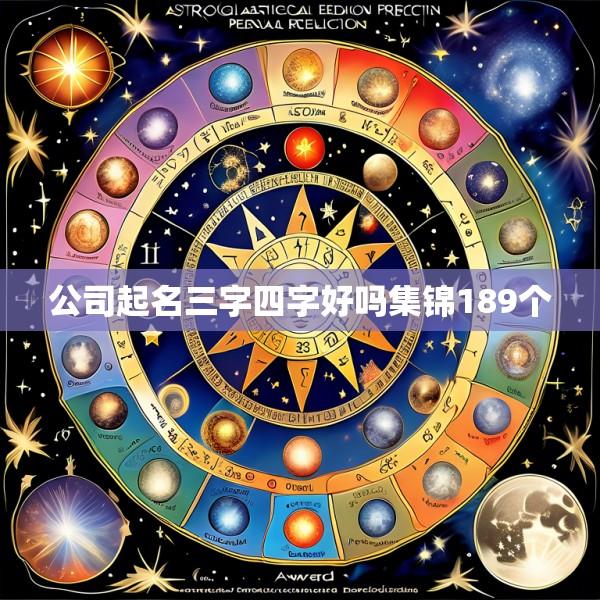 公司起名三字四字好吗集锦189个