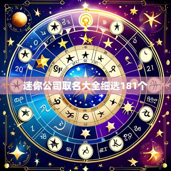 迷你公司取名大全细选181个