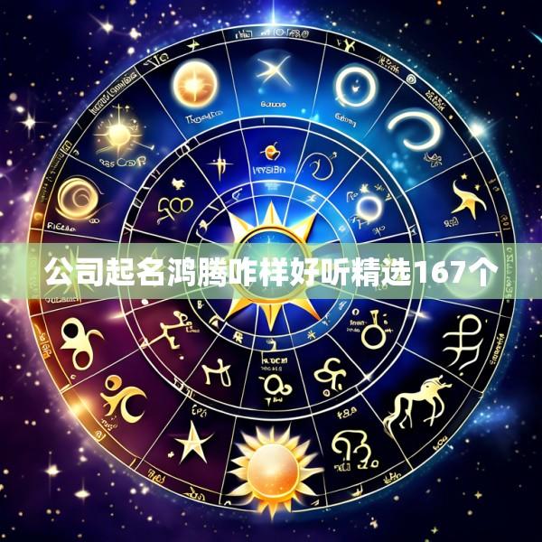 公司起名鸿腾咋样好听精选167个