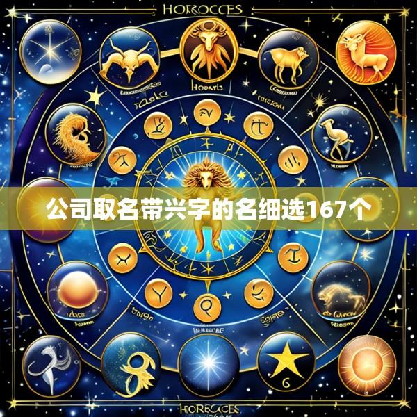 公司取名带兴字的名细选167个