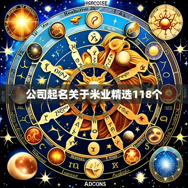 公司起名关于米业精选118个